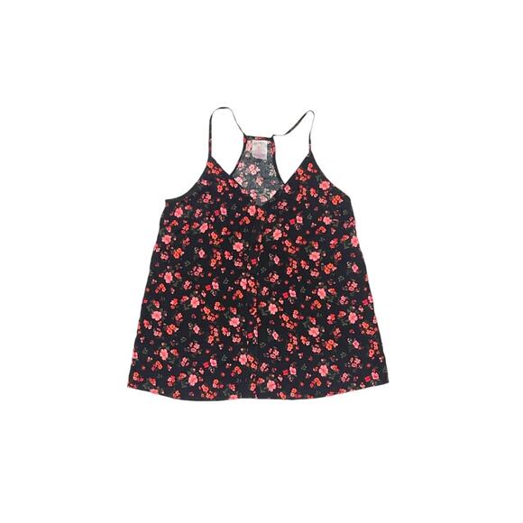 No Boundaries Women Juniors' Button Front Floral Print Small 3-5 - Picture 1 of 5